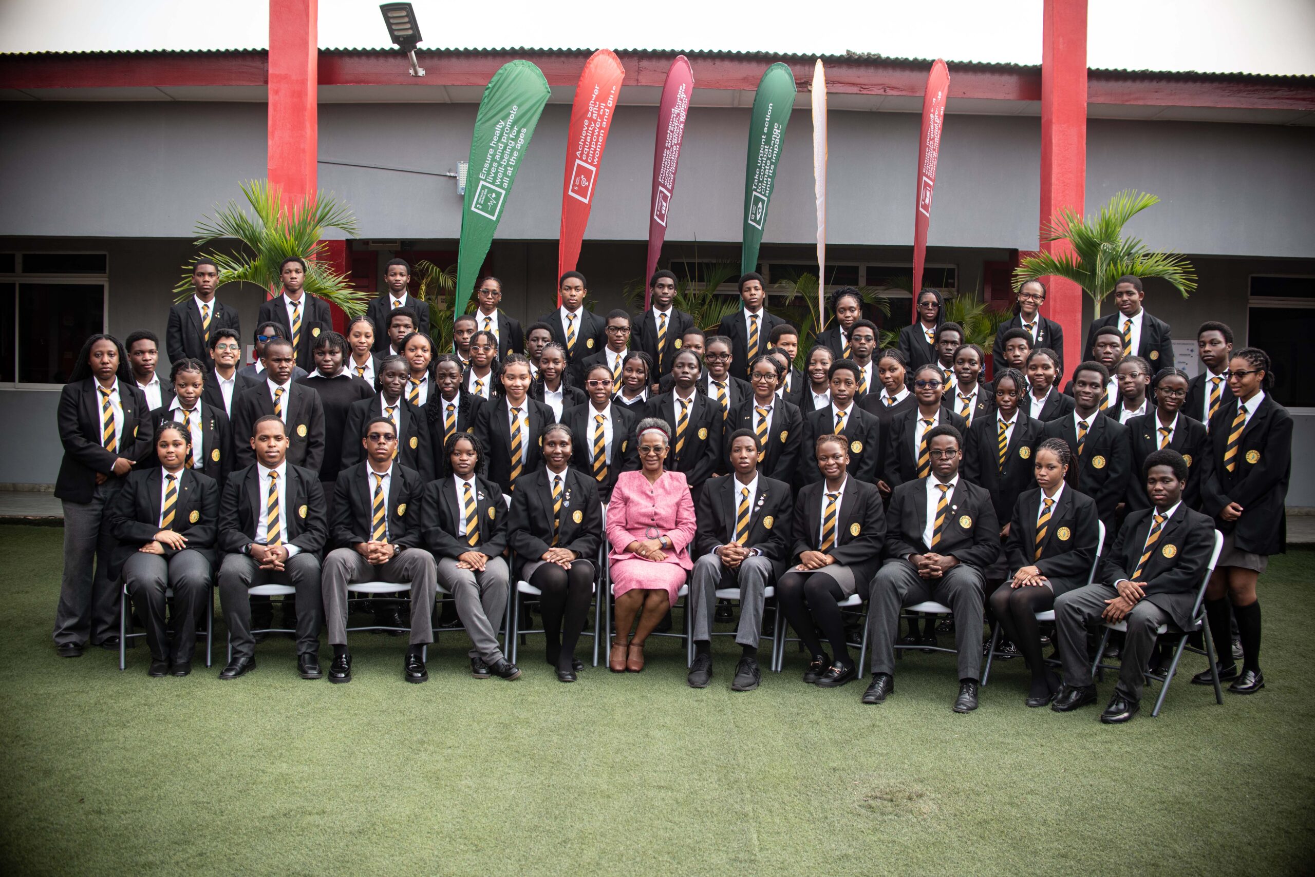 Students with certificates
